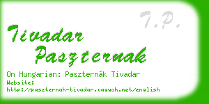 tivadar paszternak business card